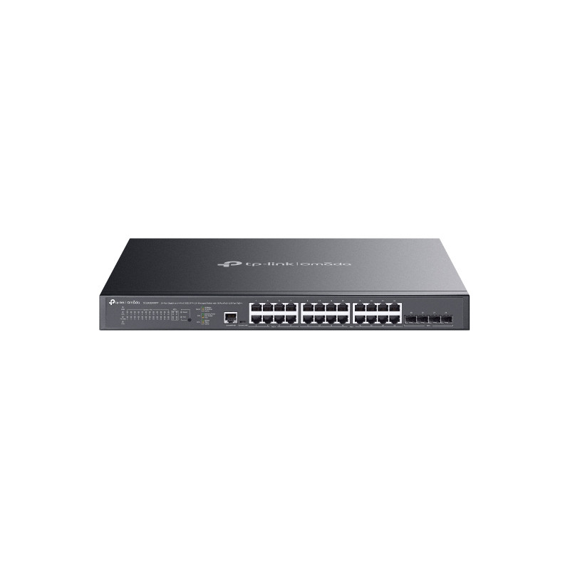 TP-Link Omada SG3428XMPP network switch Managed L2+ Gigabit Ethernet (10/100/1000) Power over Ethernet (PoE) 1U Black