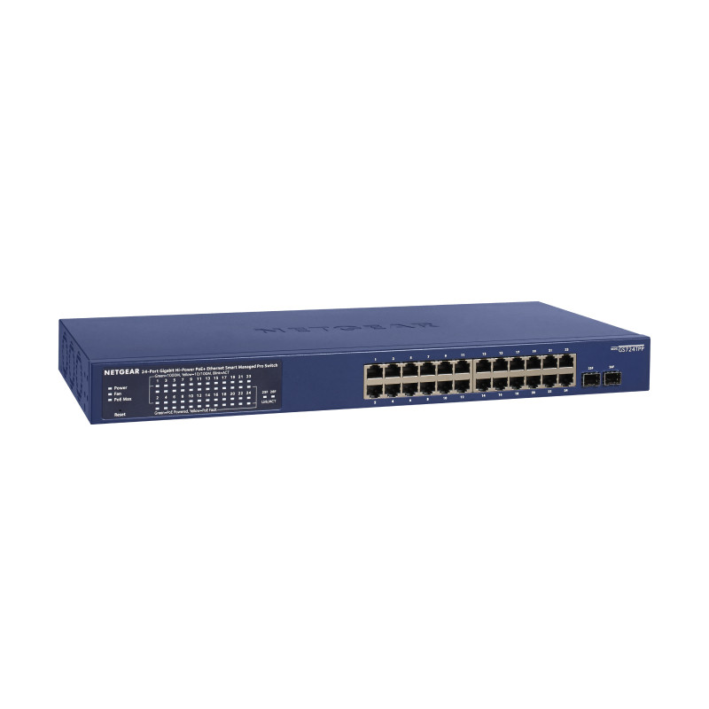 NETGEAR GS724TP-300EUS network switch Managed L2/L3/L4 Gigabit Ethernet (10/100/1000) Power over Ethernet (PoE) Blue