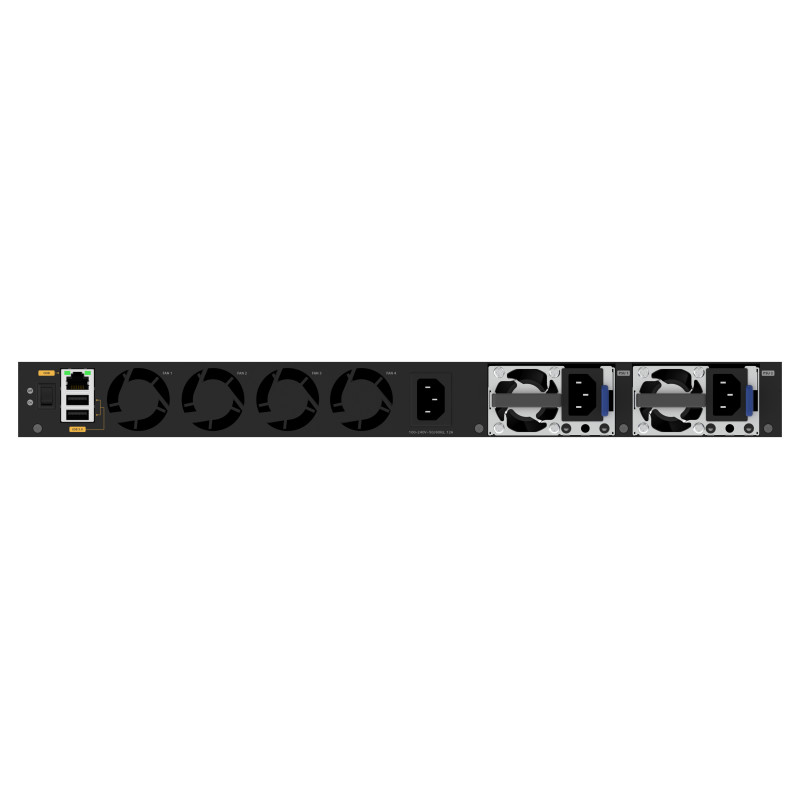 NETGEAR M4350-48G4XF Managed L3 Gigabit Ethernet (10/100/1000) Power over Ethernet (PoE) 1U Black