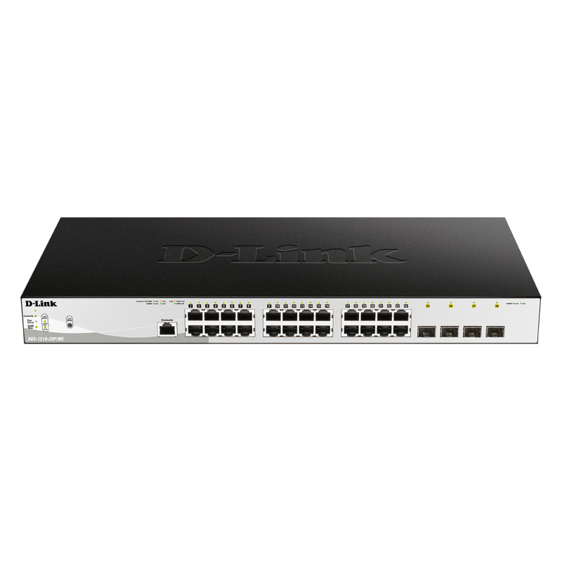 D-Link DGS-1210-28P/ME/B network switch Managed L2/L3 Gigabit Ethernet (10/100/1000) Power over Ethernet (PoE) 1U