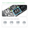 APC APDU10450SW power distribution unit (PDU) 48 AC outlet(s) 0U Black