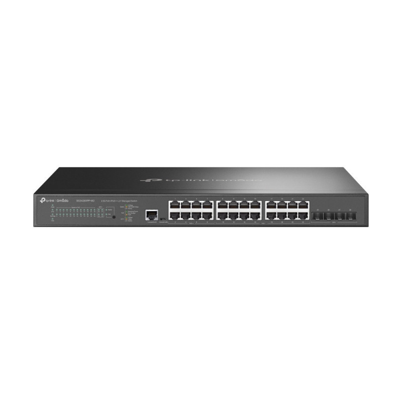 P-Link Omada 24-Port 2.5GBASE-T and 4-Port 10GE SFP+ L2+ Managed Switch with 16-Port PoE+ & 8-Port PoE++
