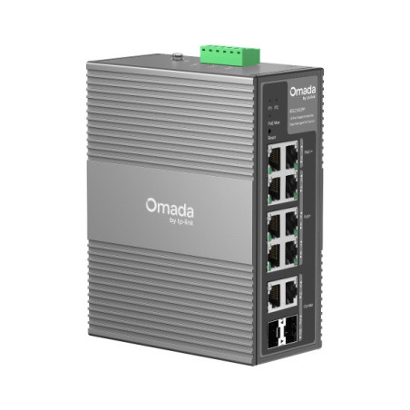 P-Link Omada 10-Port Gigabit Industrial Easy Managed Switch with 6-Port PoE+ and 2-Port PoE++