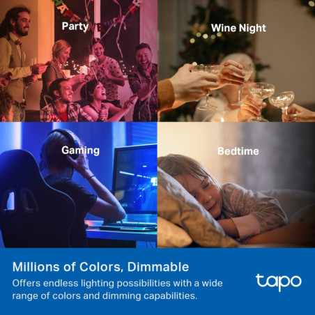 P-Link Smart WiFi Light Bulb, Multicolor